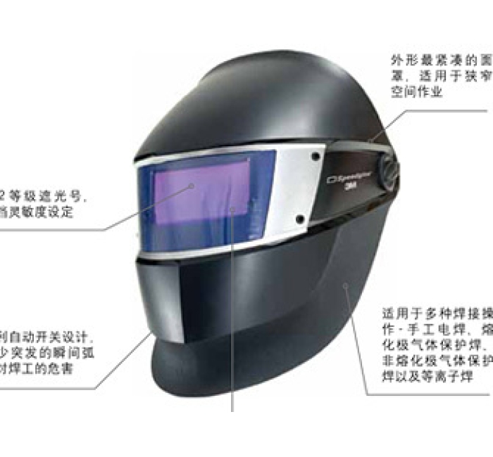 SL自動(dòng)變光焊接面罩